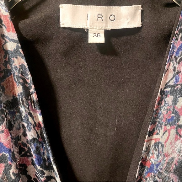 NWOT IRO Sheath V-Neck Metallic Mini Dress Size XS - Picture 8 of 9